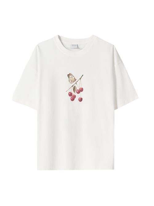Bershka Shirts  brun / grøn / rød / offwhite