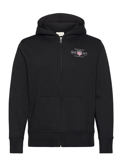 Graphic Fullzip Hoodie GANT Black