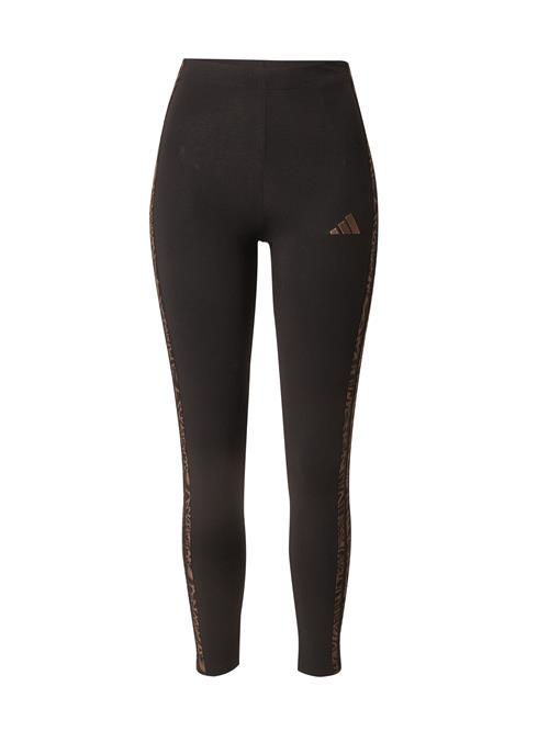 ADIDAS SPORTSWEAR Sportsbukser  mørkebeige / sort