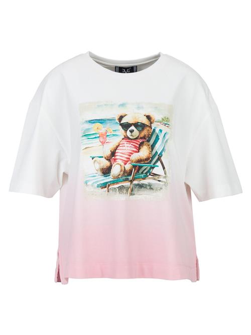 19V69 ITALIA Oversized bluse 'Petonia'  lyseblå / brun / lyserød / hvid