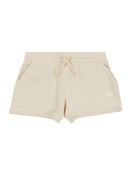 Se ROXY Sportsbukser 'SURF FEELINGSHT'  beige / hvid ved About You