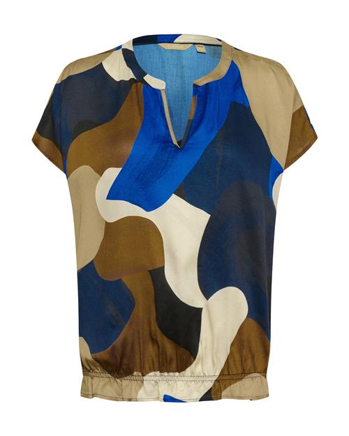 Se CULTURE Bluse 'Dana'  beige / blå / brun ved About You