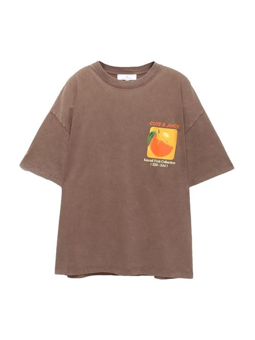 Pull&Bear Shirts  choko / grøn / orange / hvid
