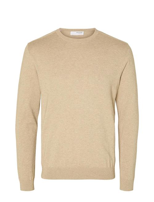 Slhberg Crew Neck Noos Selected Homme Cream