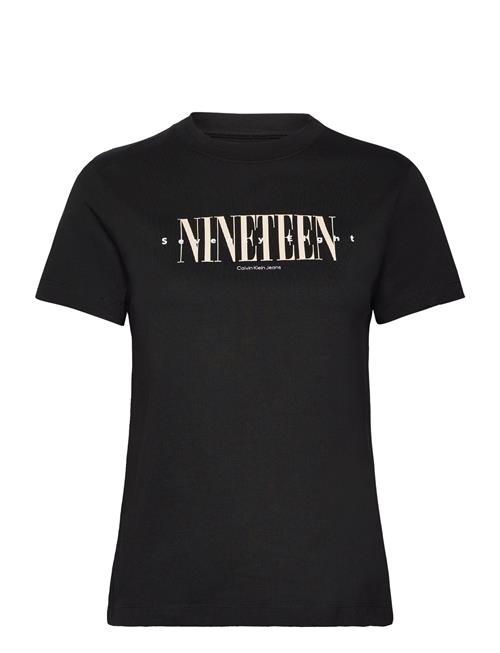 19 Graphic Reg Tee Calvin Klein Jeans Black