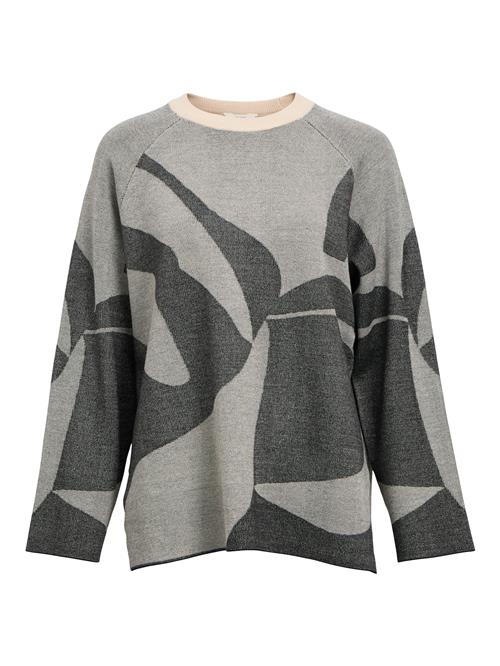 OBJECT Pullover 'Sif'  beige / grå-meleret