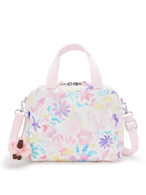 KIPLING Skuldertaske 'Miyo'  lyseblå / gul / lyserød / uldhvid