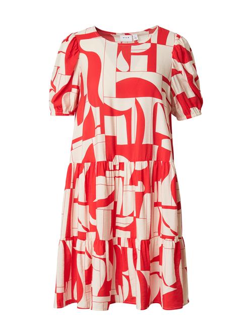 VILA Kjole 'VIHasja'  rød / offwhite
