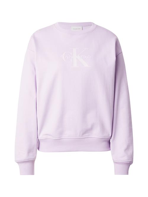 Calvin Klein Jeans Sweatshirt  sølvgrå / lilla / lavendel