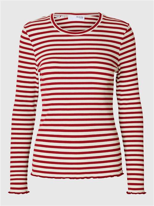 SELECTED FEMME Shirts 'SLFAnna'  rød / hvid