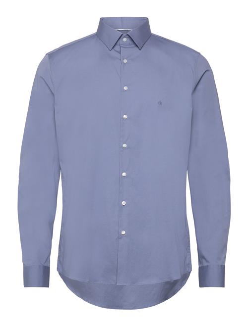 Poplin Stretch Slim Shirt Calvin Klein Blue