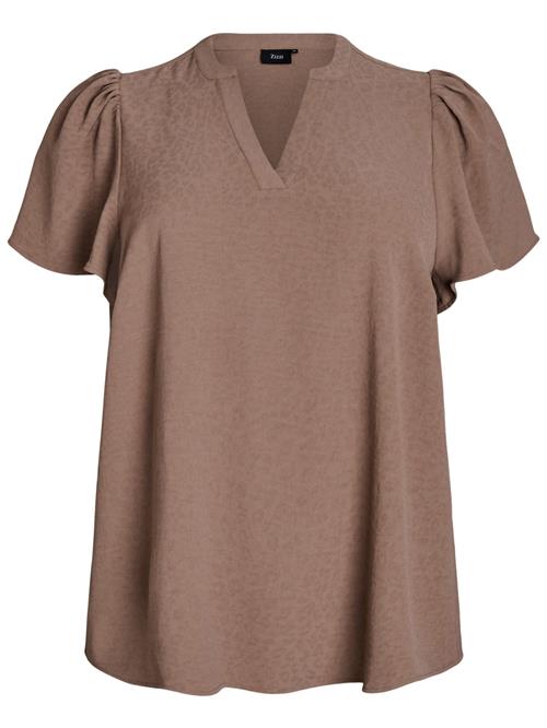 Zizzi Bluse 'CALEMINA'  brun
