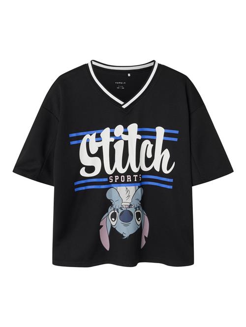 NAME IT Bluser & t-shirts 'NKFakuri Stitch'  blå / grå / sort / hvid