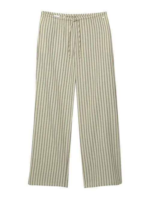 Pull&Bear Bukser  khaki / sort