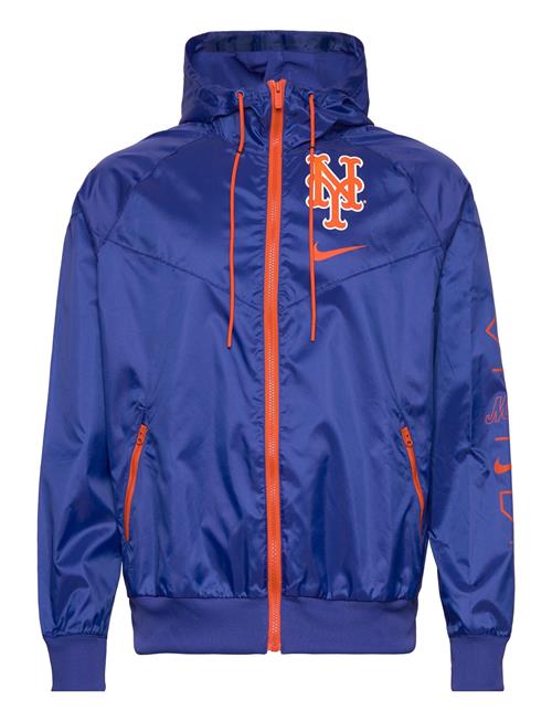 Se Men's Nike Team Runner Windrunner Jacket NIKE Fan Gear Blue ved Booztlet