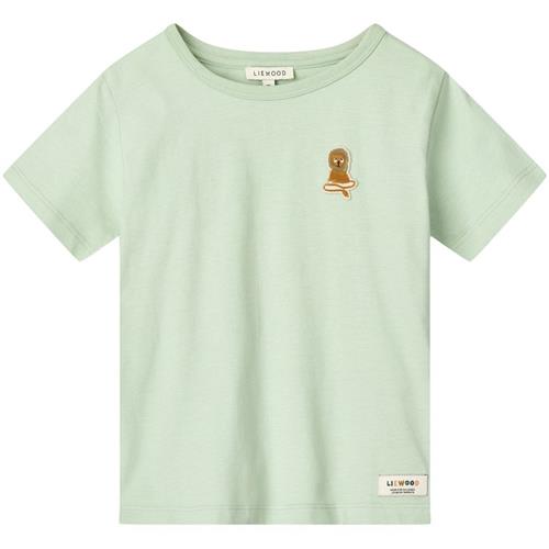 Liewood GOTS Apia Kortærmet T-shirt Light Peppermint | Grønn | 116 cm