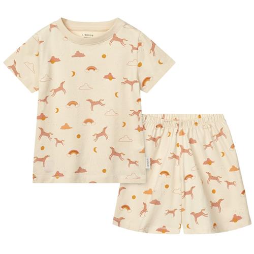 Se Liewood GOTS Ilford Sæt Dream Ecru 116 cm  Creme  116 cm  unisex ved Babyshop