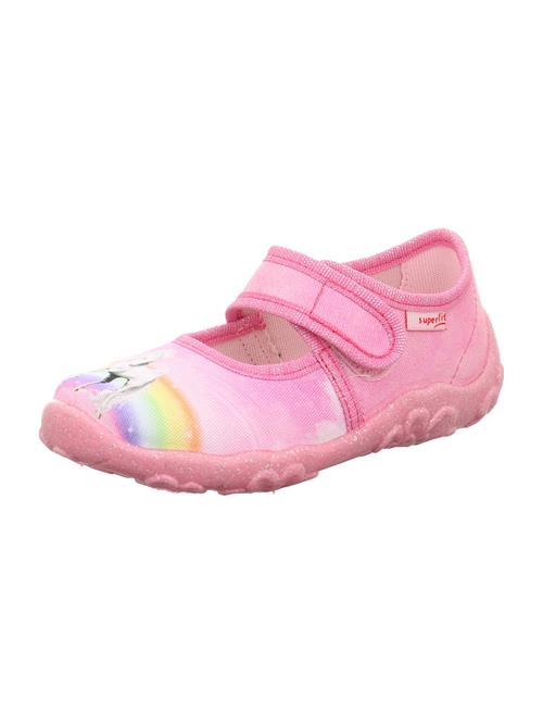 Se SUPERFIT Hjemmesko 'Bonny'  gul / lyselilla / lys pink / hvid ved About You
