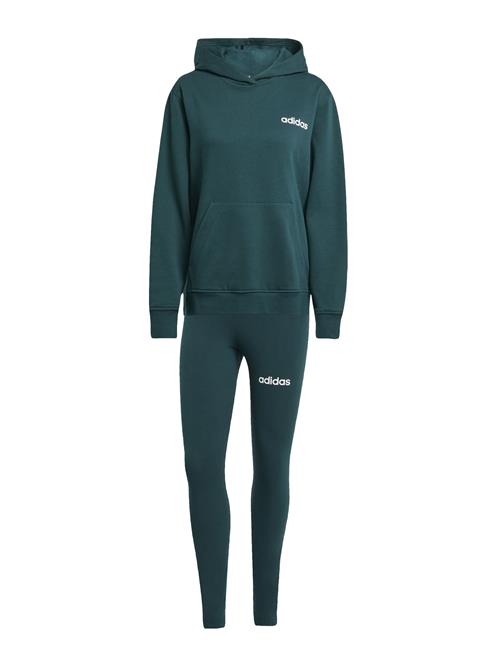 ADIDAS SPORTSWEAR Træningsdragt 'LEISURE'  smaragd / hvid