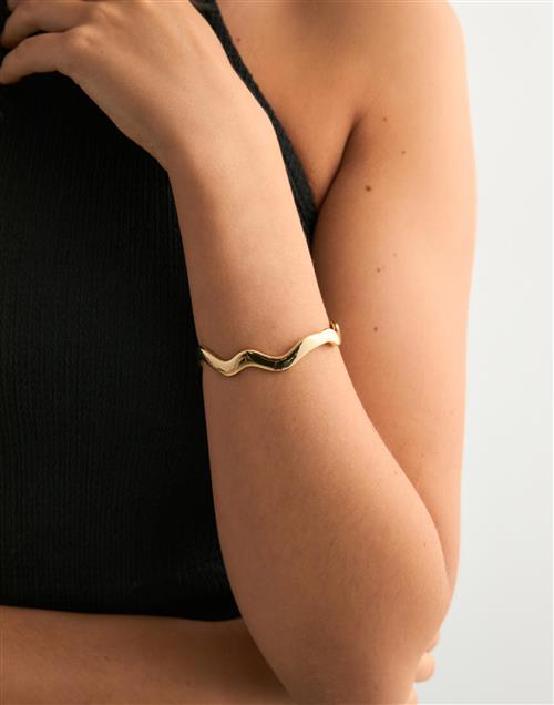Pieces - Guld - Fptrine Bracelet Cuff Plated