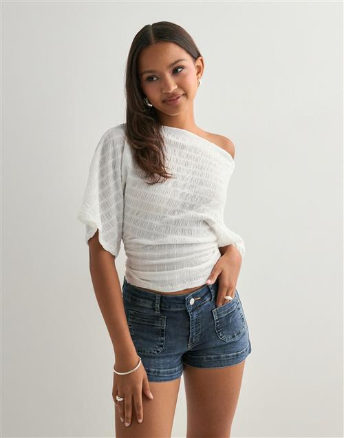 Se Nelly - Blå - Pocket Jeans Shorts ved Nelly
