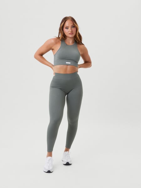 Björn Borg Alice Stenlöf Seamless Rib Tights Grå, XS