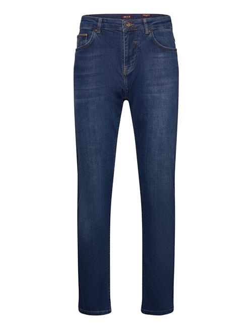Mcs Leather Detail Denim Jeans MCS Blue