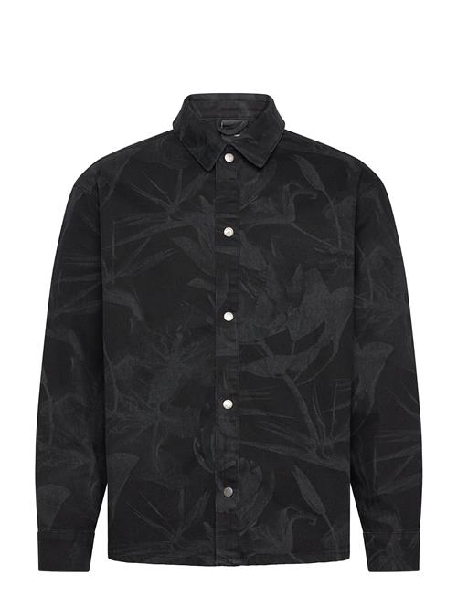 Se Floral Laser Denim Shirt Daily Paper Black ved Booztlet