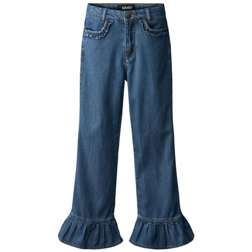 Molo Amara Vævede Bukser Blue Vintage 134 cm    134 cm  unisex