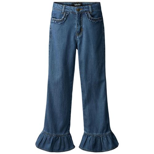 Molo Amara Vævede Bukser Blue Vintage | Blå | 134 cm