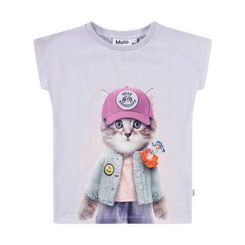 Molo GOTS Ragnhilde T-shirt Kitty Miauu | Lilla | 140 cm