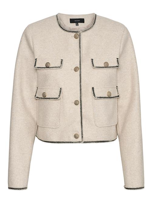 VERO MODA Overgangsjakke 'VMFORTUNEBAND'  beige-meleret / sort