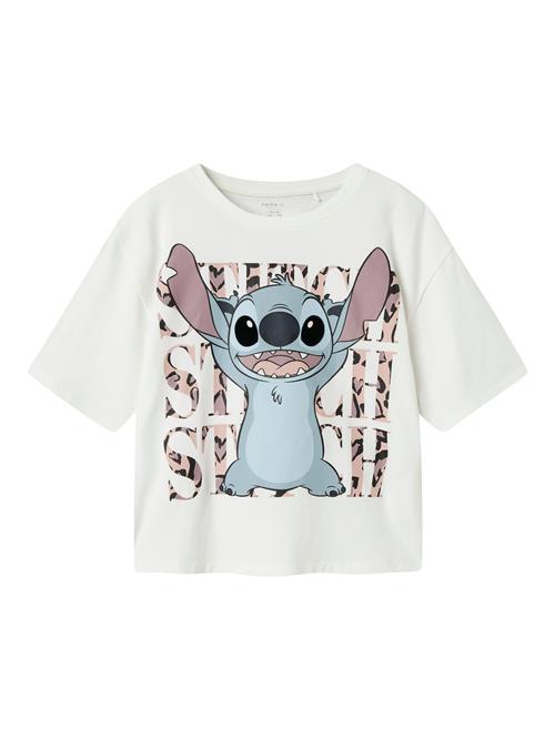 Se NAME IT Bluser & t-shirts 'NKFJIXI STITCH'  røgblå / lilla / hvid ved About You