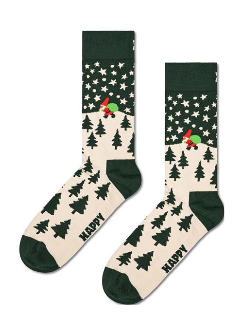 Se Santa On The Way Sock Happy Socks Green ved Booztlet
