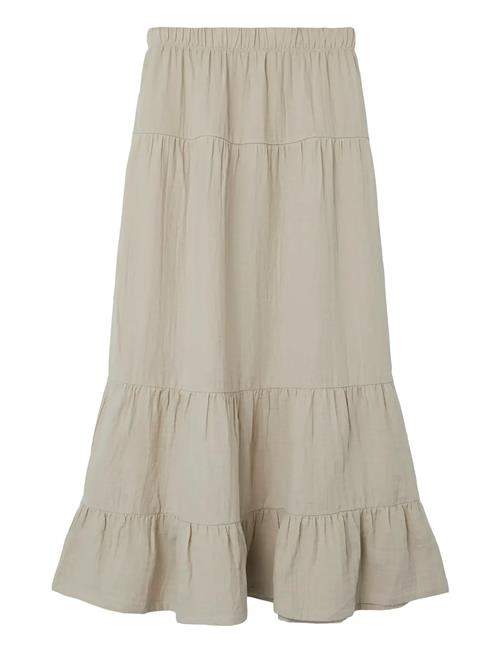 Nlfhussa Long Skirt Noos LMTD Beige