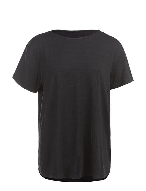 Se Lizzy W Slub S/S Tee Athlecia Black ved Booztlet