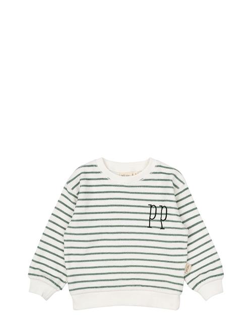 Se Sweat Shirt Drop Shoulder Petit Piao Green ved Booztlet
