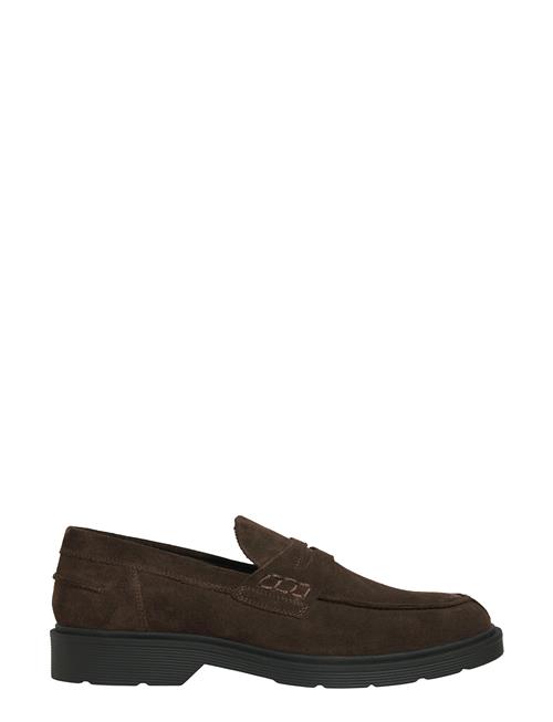 Se Jack & Jones Jfwdax Suede Loafer Jack & J S Brown ved Booztlet
