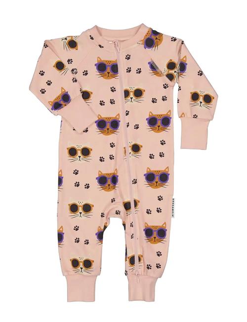 Bamboo Two Way Zip Pyjamas Geggamoja Pink