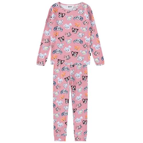 Molo GOTS Lue Pyjamas Itty Bitty Blush | Lyserød | 128 cm