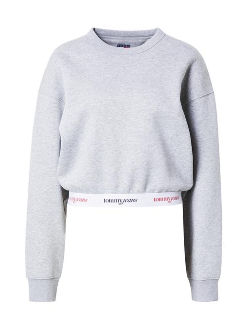 Se Tommy Jeans Sweatshirt  lysegrå / rød / hvid ved About You