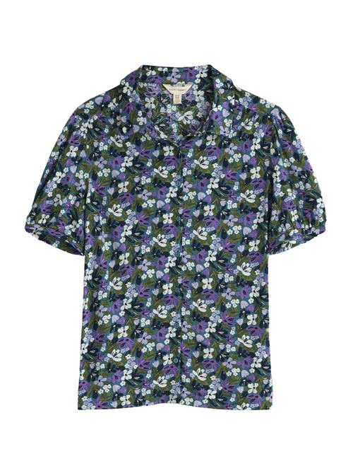 Seasalt Cornwall Bluse 'Embrace'  petroleum / lilla / sort / hvid