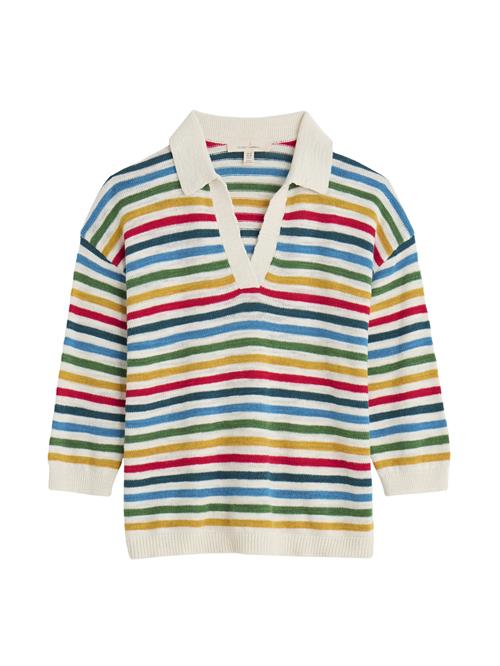 Seasalt Cornwall Pullover 'Gwynver'  azur / sennep / grøn / hvid