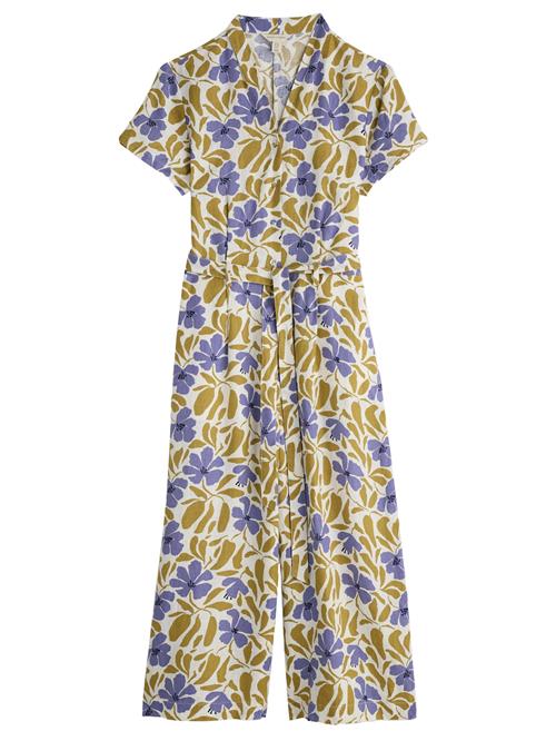 Seasalt Cornwall Jumpsuit 'Treen Cove'  sennep / violetblå / hvid