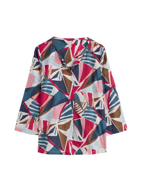 Se Seasalt Cornwall Bluse 'Watercolour Sketch'  navy / choko / magenta / lys pink ved About You