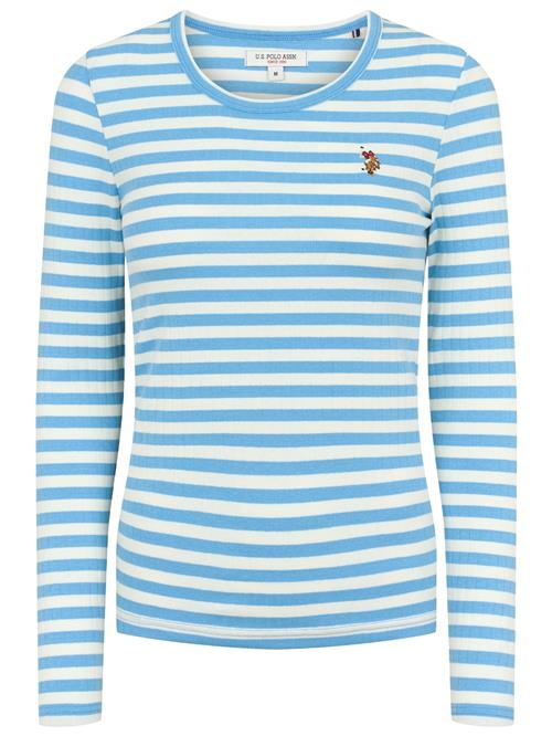 U.S. POLO ASSN. Shirts 'Chanett'  himmelblå / hvid