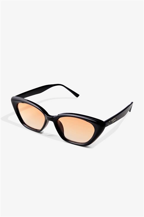 Francesca Solbriller - Sort/Orange - One-Size - TeeShoppen