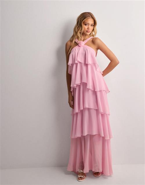 Vero Moda - Pink - Vmfelicia Sl Ruffle Maxi Dress