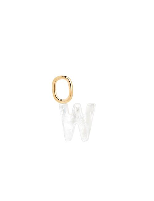 Lucid Letter Charm Maria Black Gold