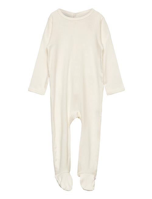 Rib Jersey Full Body W. Back Opening Copenhagen Colors Cream